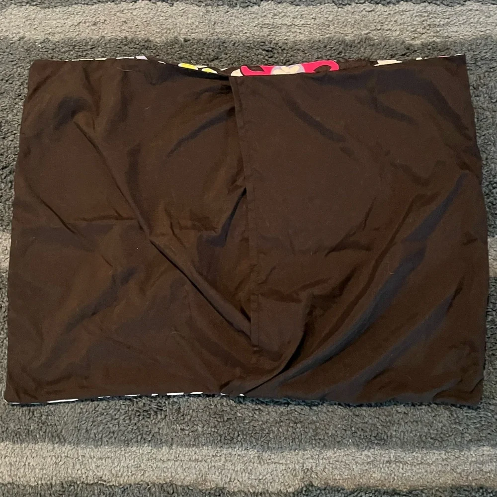 Vibrant Floral Comforter with Black Base